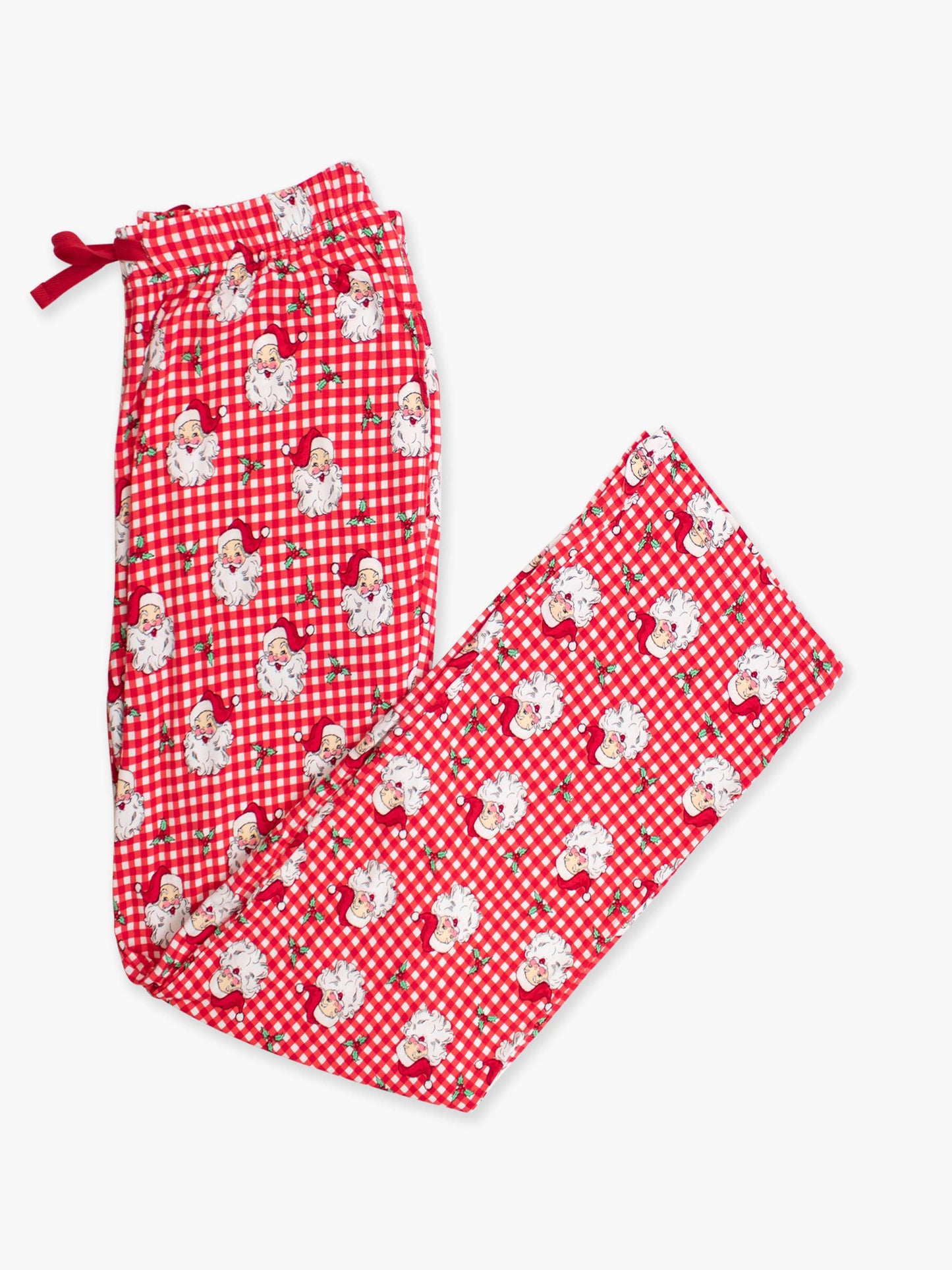 SoftSnooze™ Adult Bamboo Viscose Red Dear Santa Pajama Pants