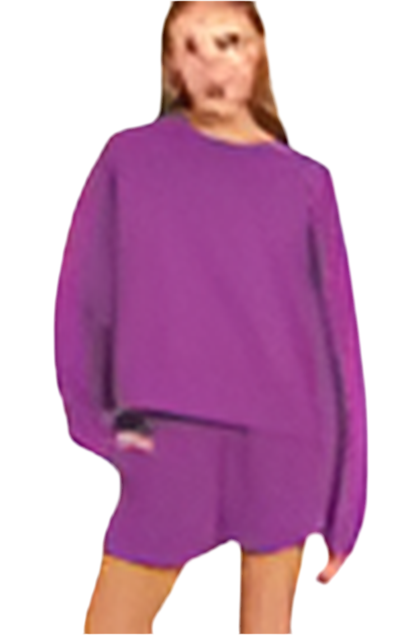 FLEECE PULLOVER & SHORTS SET
