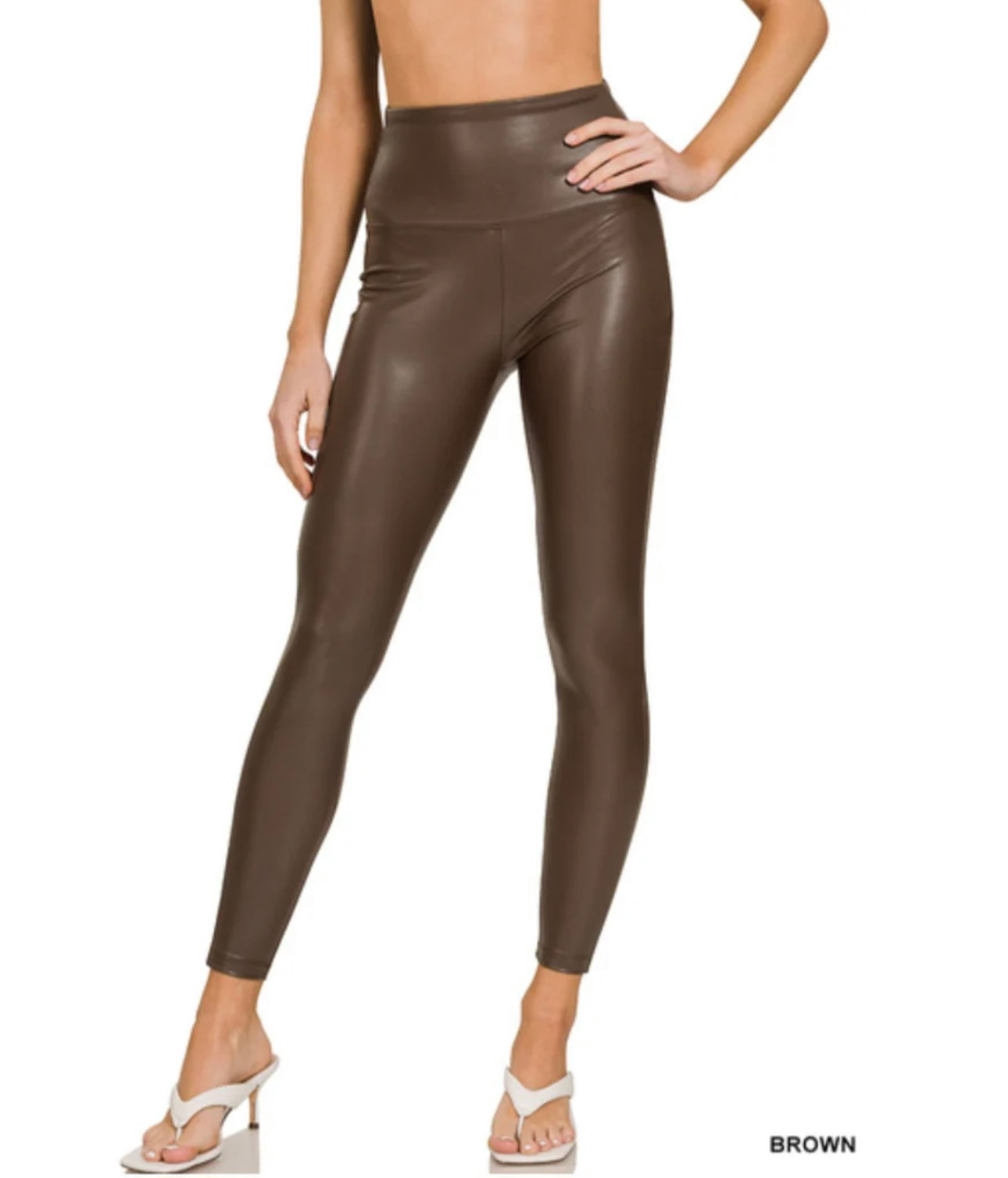 ZENANA Faux Leather Leggings