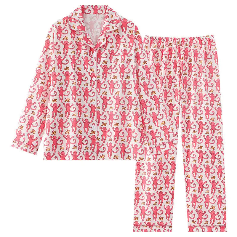 Women's Long sleeve Preppy
summer pajamas