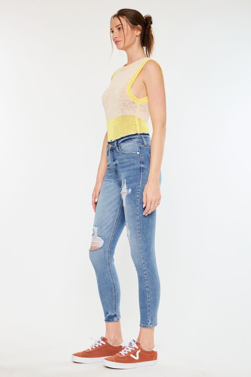 Kancan Jeans High Rise Skinny Medium Wash