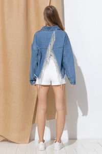 Blue B Rhinestone Jacket