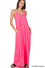 V-NECK CAMI MAXI DRESS WITH SIDE POCKETS