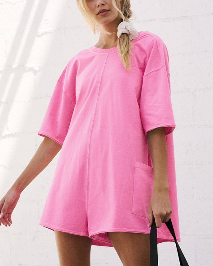 Loose Fit Casual Backless Jumpsuit