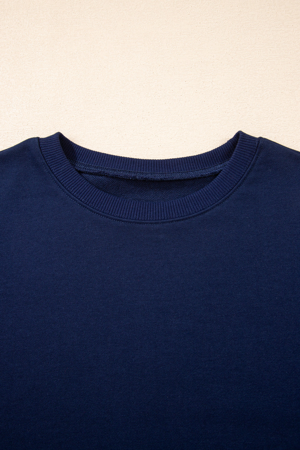 Sky Blue Varsity Stripe Detail Drop Shoulder Pullover Mini Skort Set