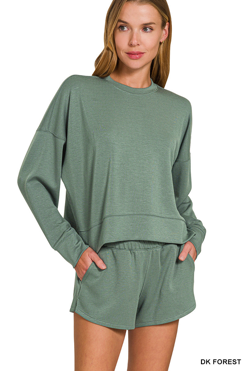 SCUBA LONG SLEEVE  & SHORTS SET