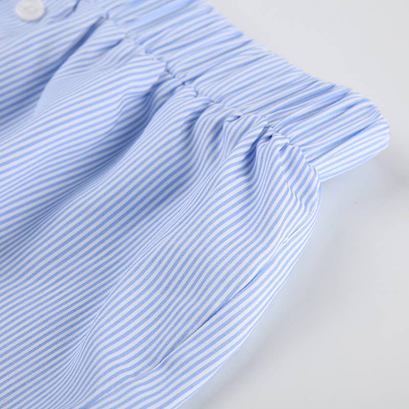 Striped Pull-On Boxer Shorts