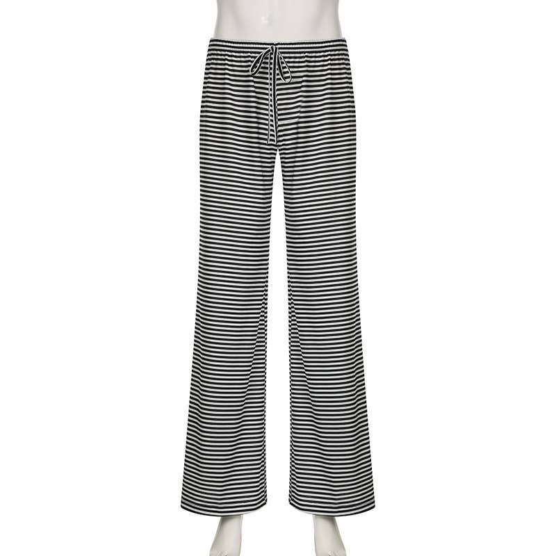 Striped straight comfy lounge pants