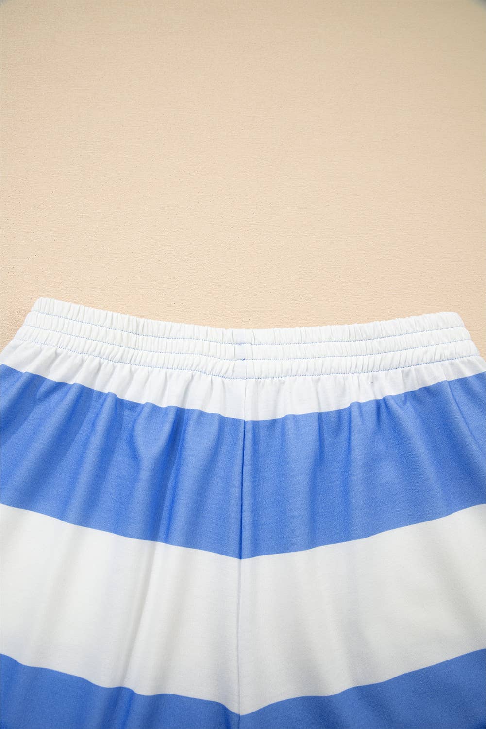 Stripe Seam Half Zip Tee and Casual Shorts 2pcs Set (S-4X)