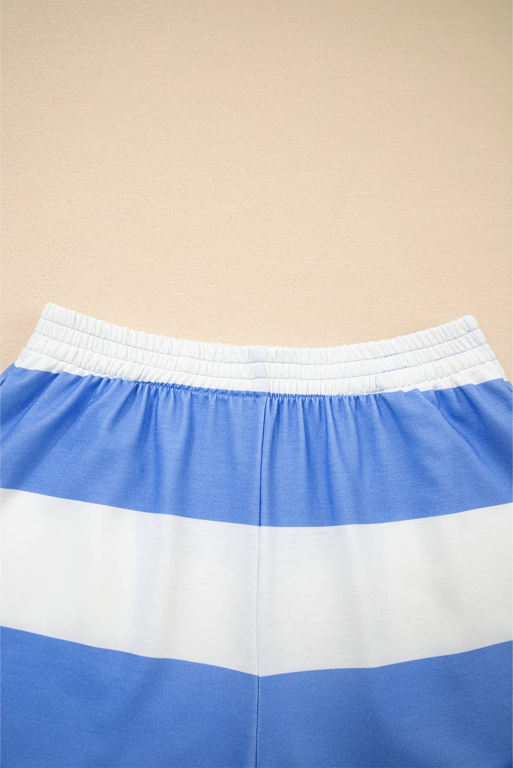 Stripe Seam Half Zip Tee and Casual Shorts 2pcs Set (S-4X)