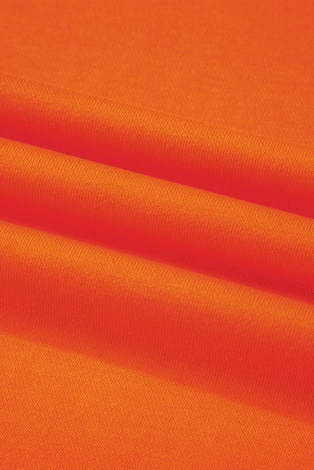 Fiery Red Preppy Striped Sleeve Loose Sweatshirt