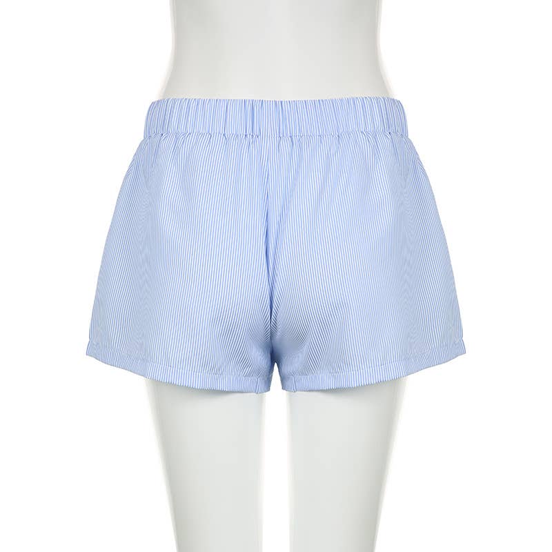 Striped Pull-On Boxer Shorts