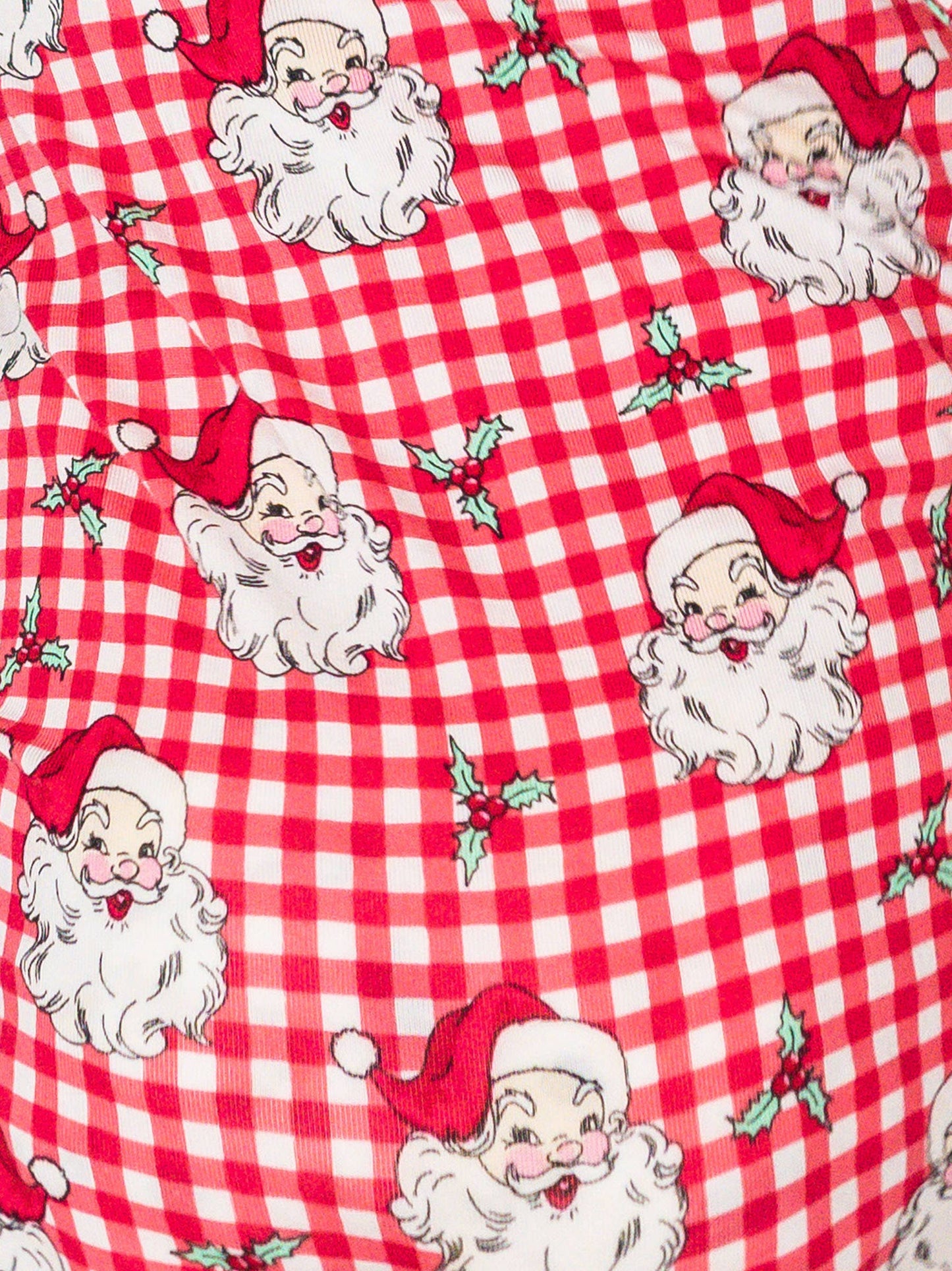 SoftSnooze™ Baby Bamboo Viscose Red Dear Santa Convertible One Piece Footie Pajama