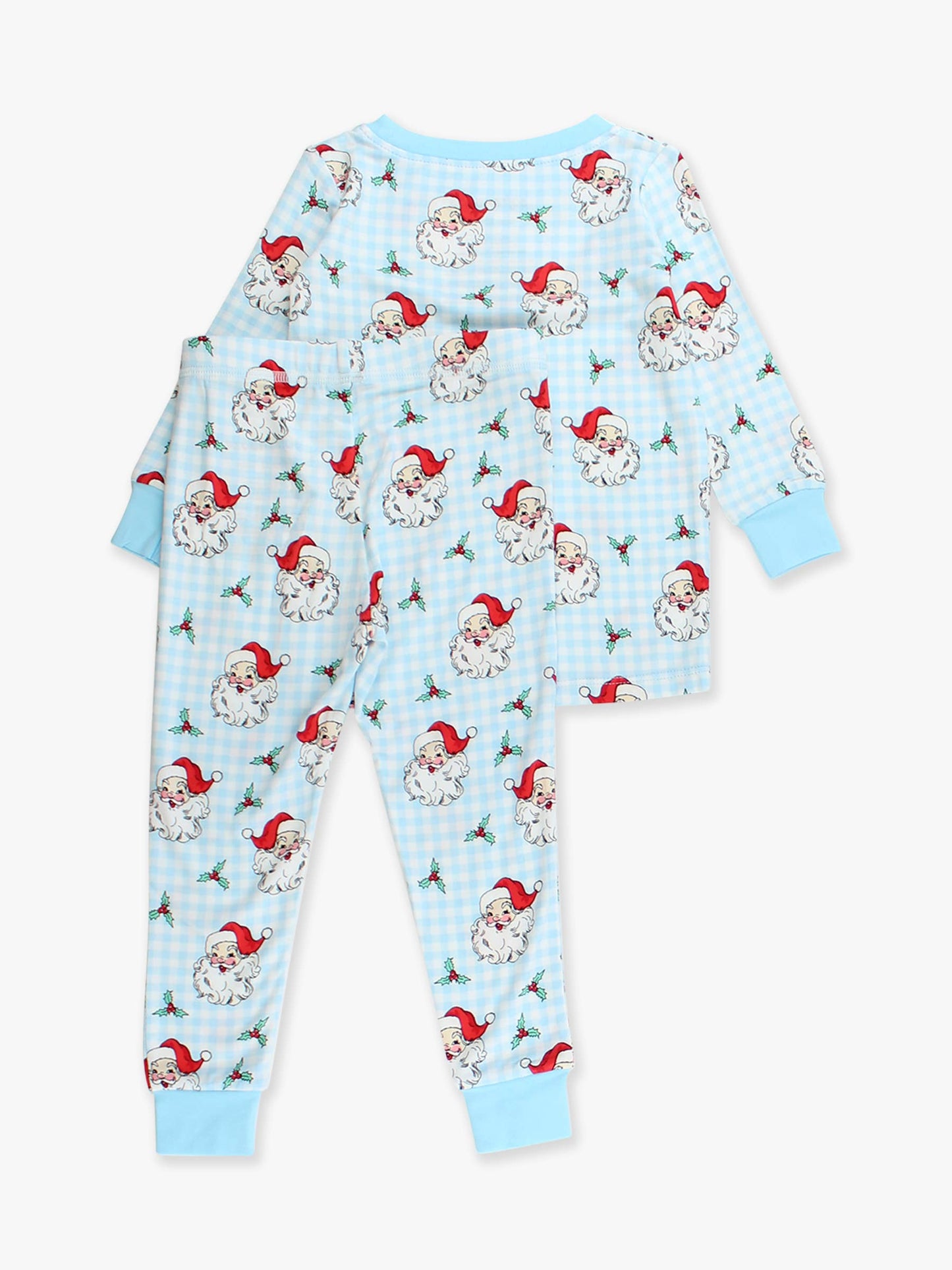 SoftSnooze™ Boys Bamboo Viscose Blue Dear Santa Long Sleeve Pajama Set