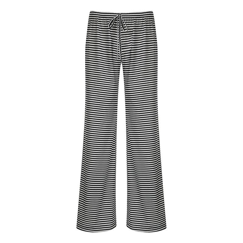 Striped straight comfy lounge pants
