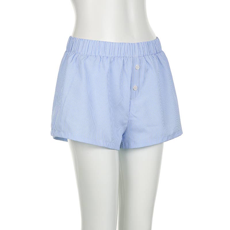 Striped Pull-On Boxer Shorts