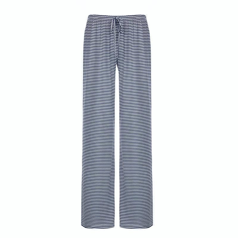 Striped straight comfy lounge pants