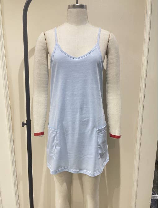 Sleeveless Tennis Mini Dress with Built in Romper Lining