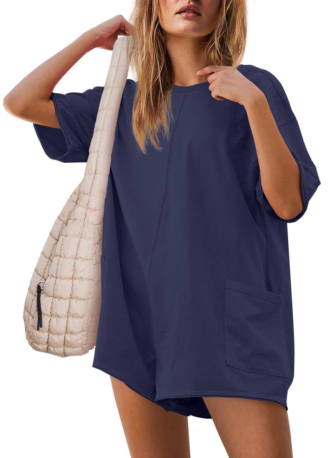 Loose Fit Casual Backless Jumpsuit