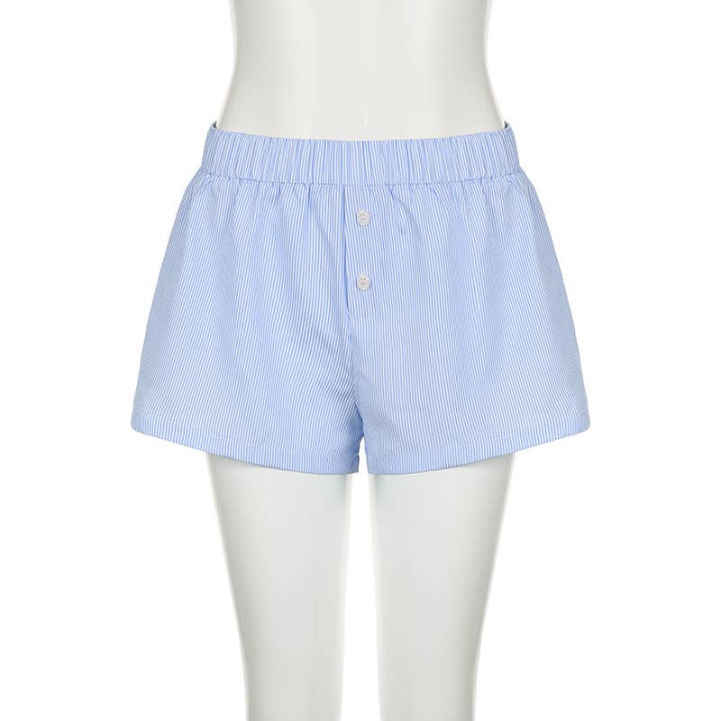 Striped Pull-On Boxer Shorts