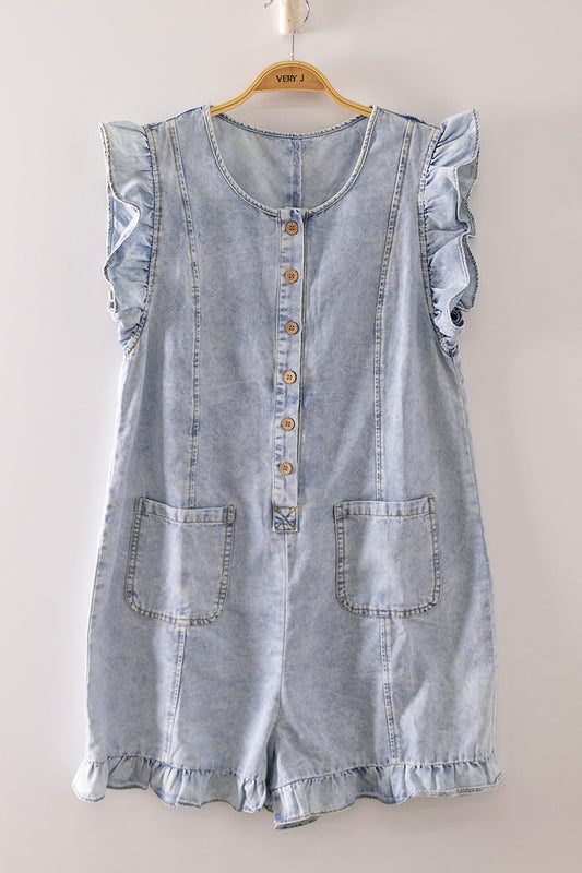 Denim Romper