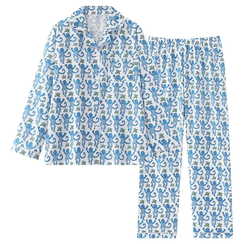 Women's Long sleeve Preppy
summer pajamas