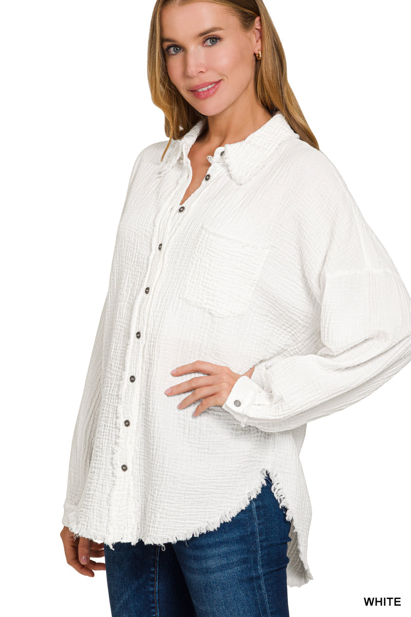 DOUBLE GAUZE OVERSIZED