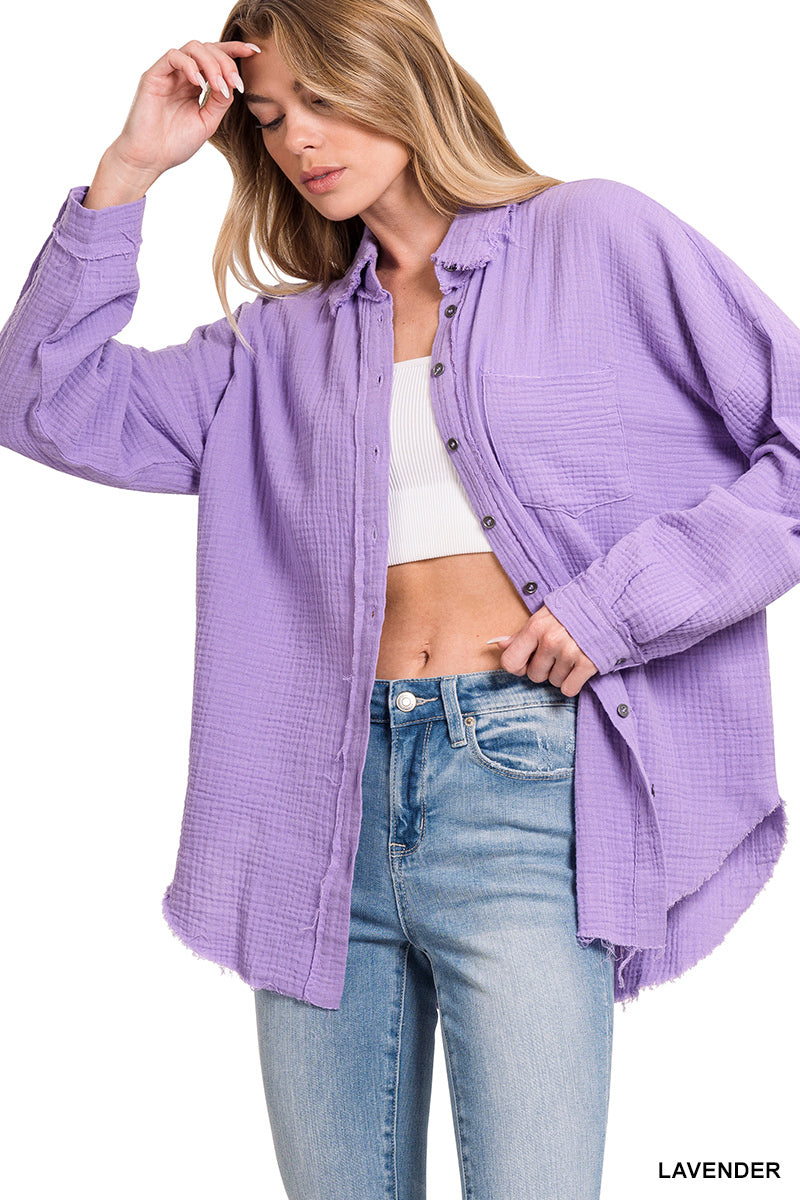 DOUBLE GAUZE OVERSIZED