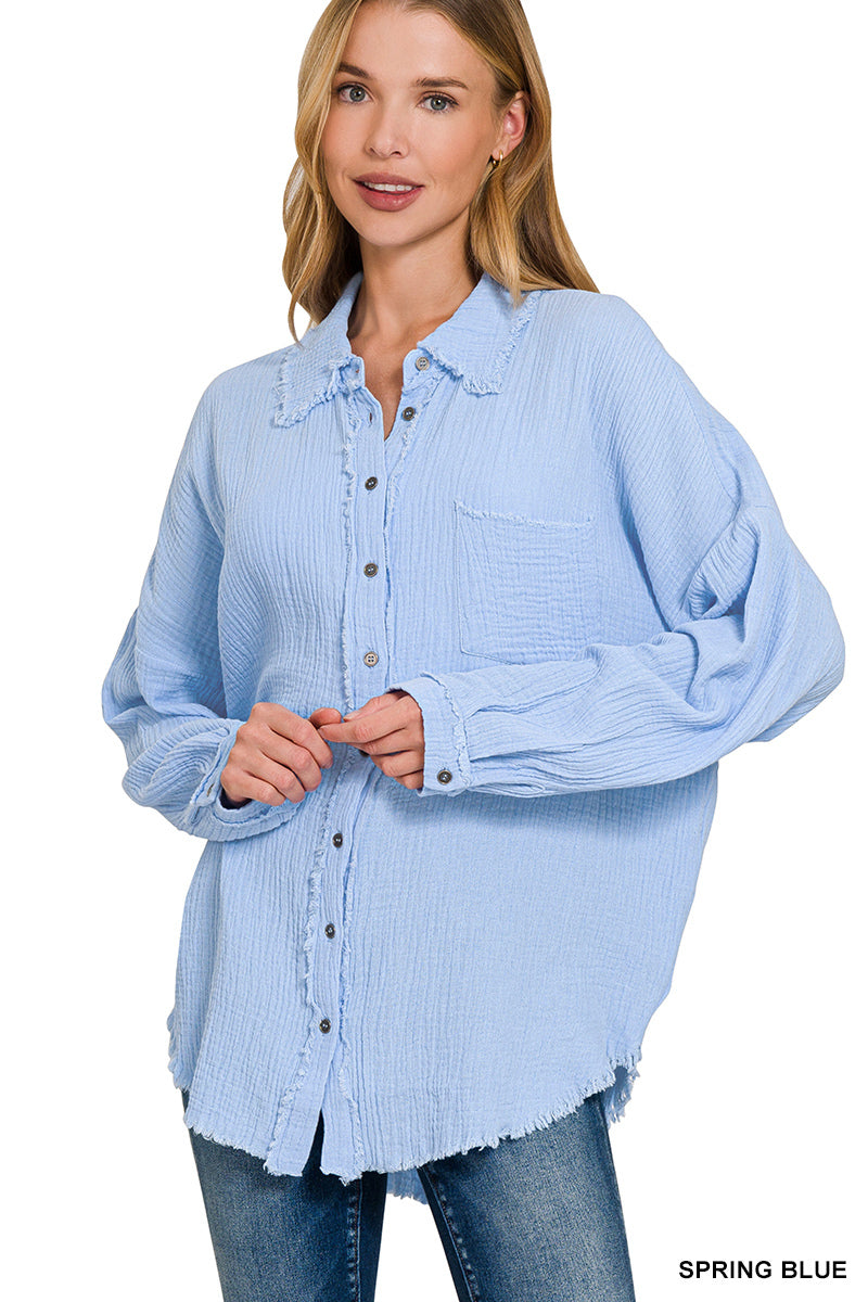 DOUBLE GAUZE OVERSIZED