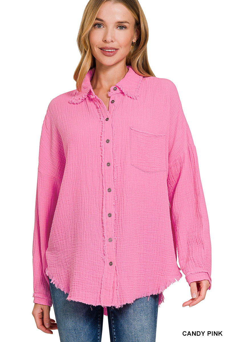 DOUBLE GAUZE OVERSIZED