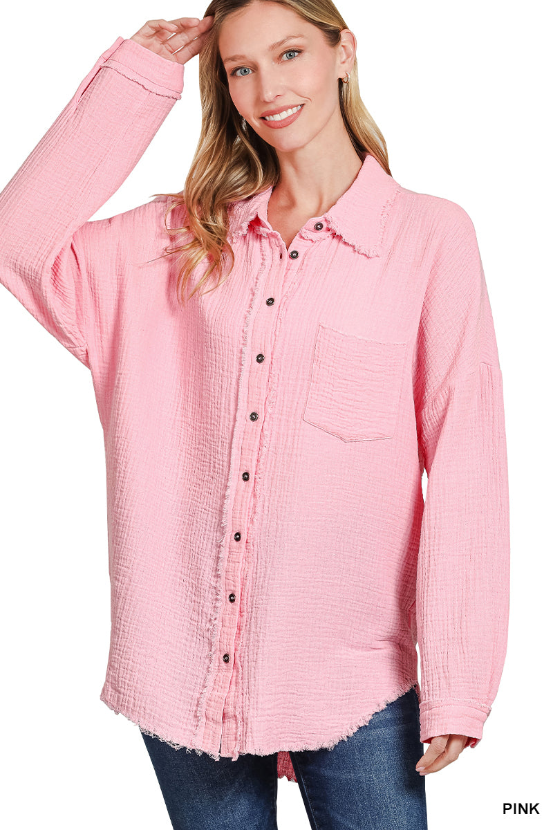 DOUBLE GAUZE OVERSIZED