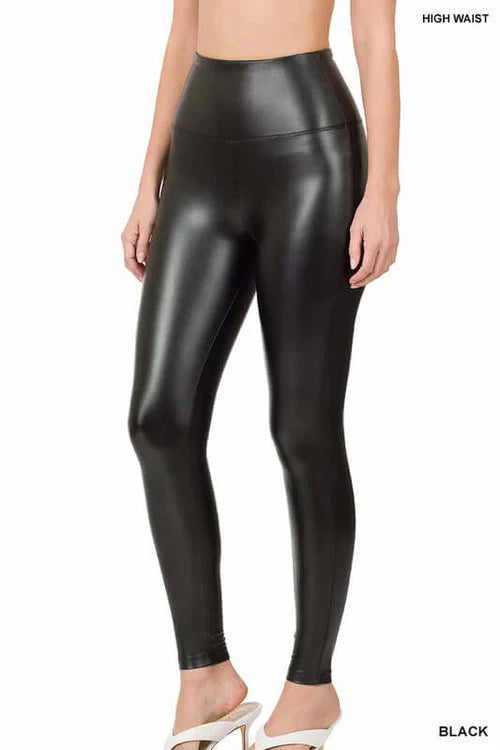 ZENANA Faux Leather Leggings