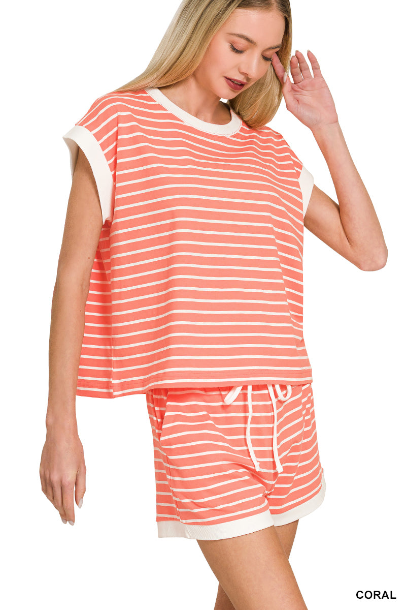 STRIPE CONTRAST TRIM SET