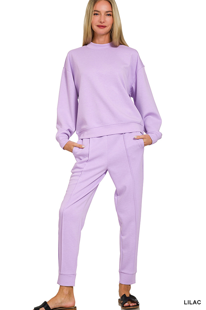 Suba Mock Neck  Jogger Set