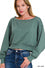SCUBA CROPPED BOAT NECK PULLOVER SWEATSHIRTS