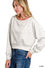 SCUBA CROPPED BOAT NECK PULLOVER SWEATSHIRTS