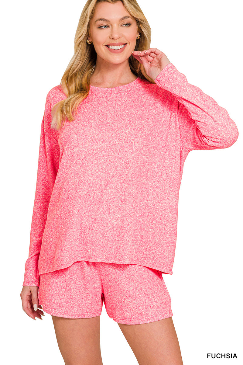 SOFT MELANGE LONG SLEEVE SET