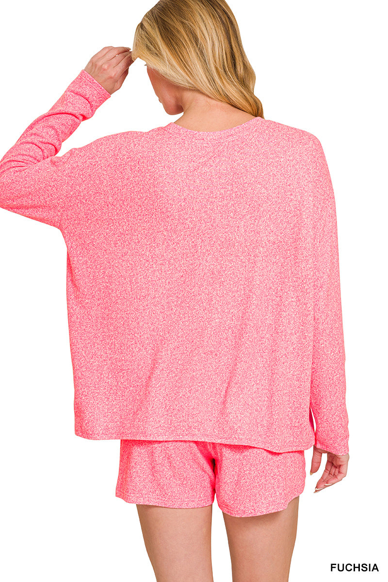 SOFT MELANGE LONG SLEEVE SET