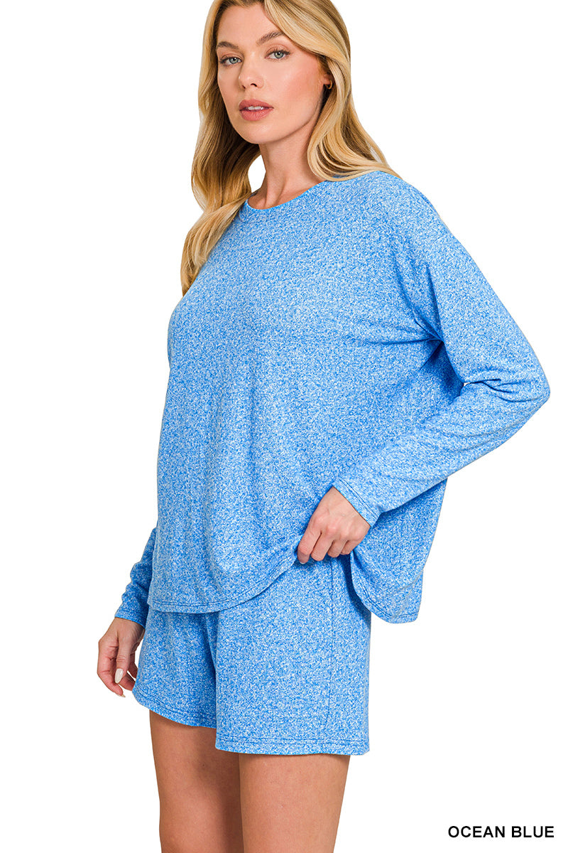 SOFT MELANGE LONG SLEEVE SET