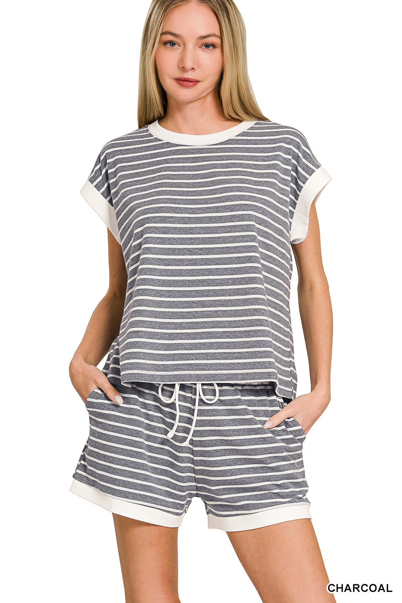 STRIPE CONTRAST TRIM SET
