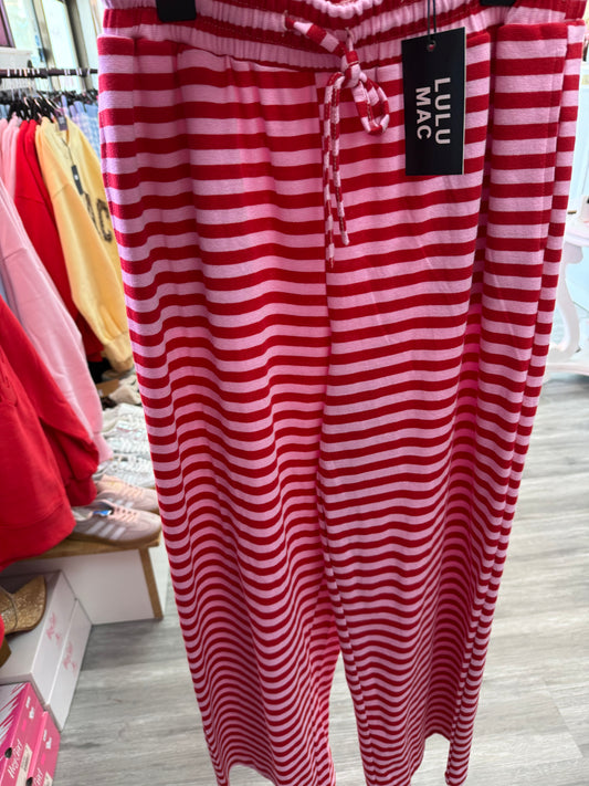 Lulu Mac Red striped pants