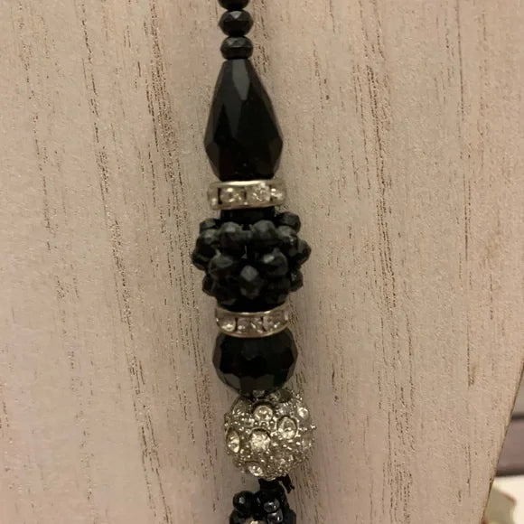 Jacqueline Kent Necklace Cinderella Black/Pink-White/Clear/Brown