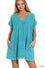 Edge v-neck dress