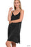 SATIN CHARMEUSE SLIP DRESS