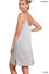 SATIN CHARMEUSE SLIP DRESS