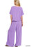 Woven short sleeve & pants set