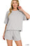 Raised rib short set