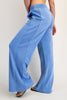 MINERAL WASHED RIBBED SIDE WIDE PANT