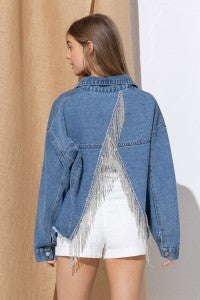 Blue B Rhinestone Jacket