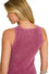 Washed ribbed sweater tank top